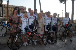 Il gruppo del tour arriva a Roma