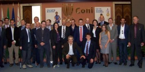 Foto di gruppo al CONI