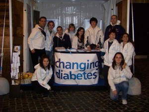 Il gruppo dello Youth Panel alla Giornata Mondiale del Diabete 2009 a Roma