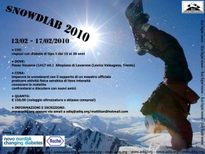 SnowDiab 2010 iniziativa di snowboard per ragazzi col diabete